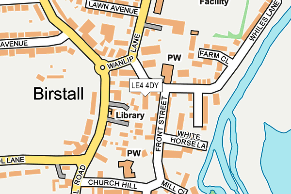 LE4 4DY map - OS OpenMap – Local (Ordnance Survey)