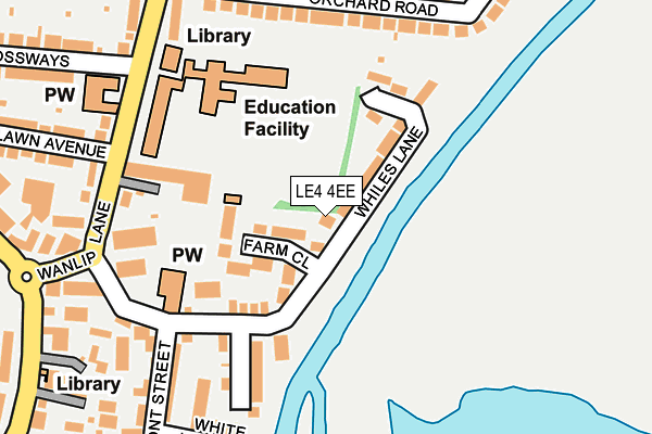 LE4 4EE map - OS OpenMap – Local (Ordnance Survey)