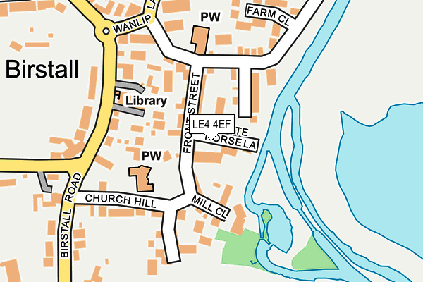 LE4 4EF map - OS OpenMap – Local (Ordnance Survey)