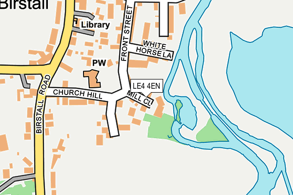 LE4 4EN map - OS OpenMap – Local (Ordnance Survey)