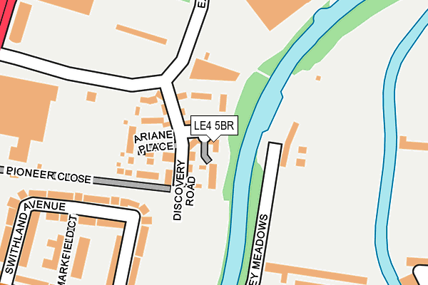 LE4 5BR map - OS OpenMap – Local (Ordnance Survey)