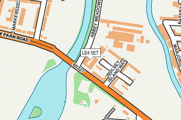 LE4 5ET map - OS OpenMap – Local (Ordnance Survey)