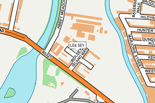 LE4 5EY map - OS OpenMap – Local (Ordnance Survey)