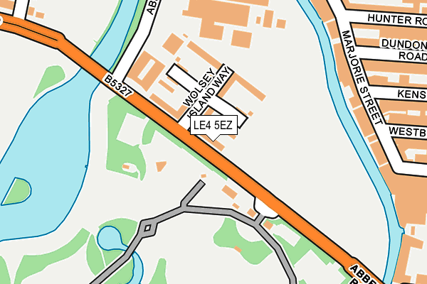 LE4 5EZ map - OS OpenMap – Local (Ordnance Survey)