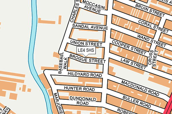 LE4 5HS map - OS OpenMap – Local (Ordnance Survey)