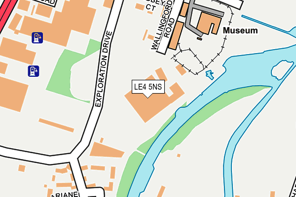 LE4 5NS map - OS OpenMap – Local (Ordnance Survey)