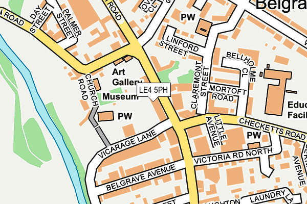 LE4 5PH map - OS OpenMap – Local (Ordnance Survey)