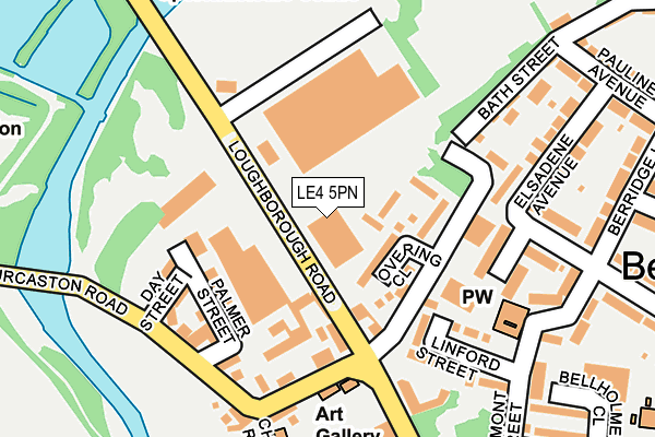 LE4 5PN map - OS OpenMap – Local (Ordnance Survey)