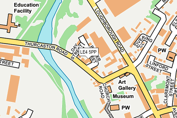 LE4 5PP map - OS OpenMap – Local (Ordnance Survey)