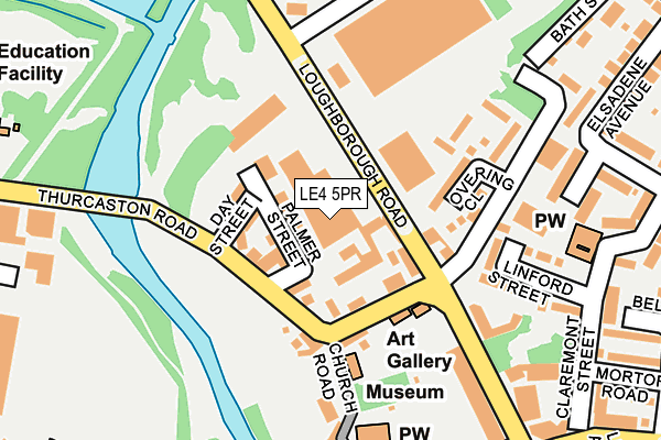 LE4 5PR map - OS OpenMap – Local (Ordnance Survey)