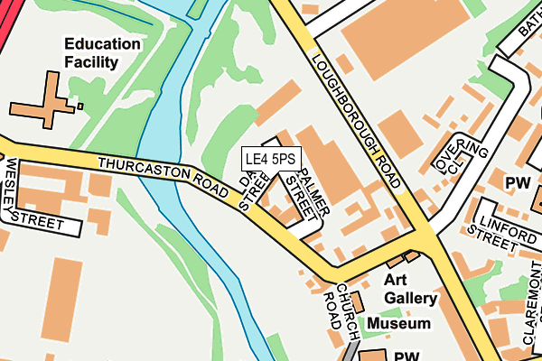 LE4 5PS map - OS OpenMap – Local (Ordnance Survey)