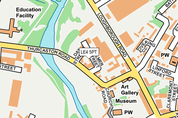 LE4 5PT map - OS OpenMap – Local (Ordnance Survey)