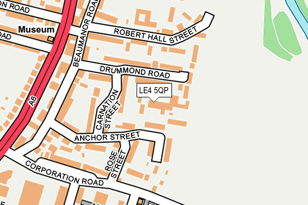 LE4 5QP map - OS OpenMap – Local (Ordnance Survey)