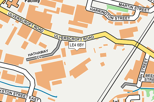 LE4 6BY map - OS OpenMap – Local (Ordnance Survey)