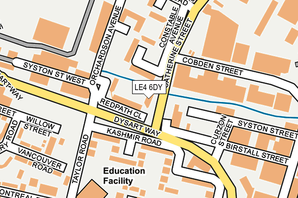 LE4 6DY map - OS OpenMap – Local (Ordnance Survey)