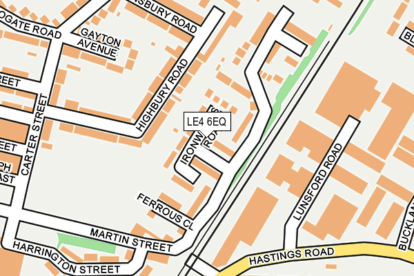 LE4 6EQ map - OS OpenMap – Local (Ordnance Survey)