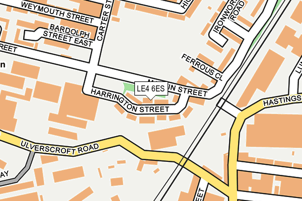 LE4 6ES map - OS OpenMap – Local (Ordnance Survey)