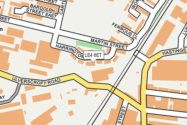 LE4 6ET map - OS OpenMap – Local (Ordnance Survey)