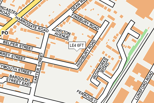 LE4 6FT map - OS OpenMap – Local (Ordnance Survey)
