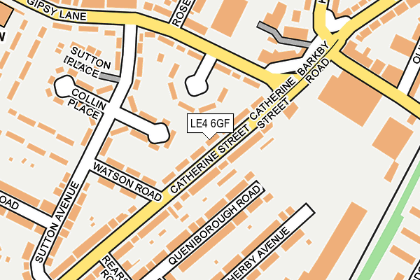 LE4 6GF map - OS OpenMap – Local (Ordnance Survey)