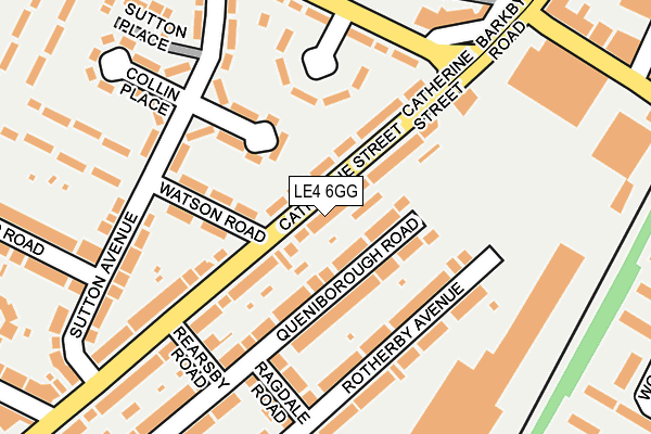 LE4 6GG map - OS OpenMap – Local (Ordnance Survey)