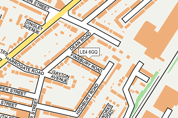 LE4 6GQ map - OS OpenMap – Local (Ordnance Survey)