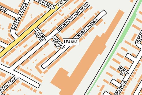 LE4 6HA map - OS OpenMap – Local (Ordnance Survey)