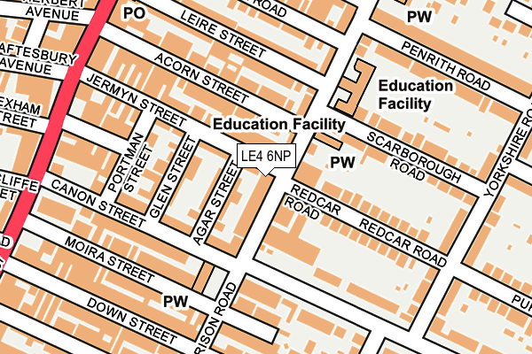 LE4 6NP map - OS OpenMap – Local (Ordnance Survey)