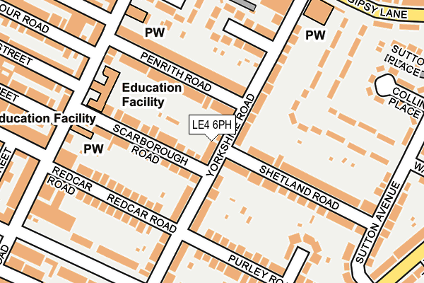 LE4 6PH map - OS OpenMap – Local (Ordnance Survey)