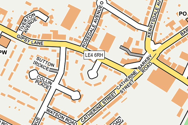 LE4 6RH map - OS OpenMap – Local (Ordnance Survey)