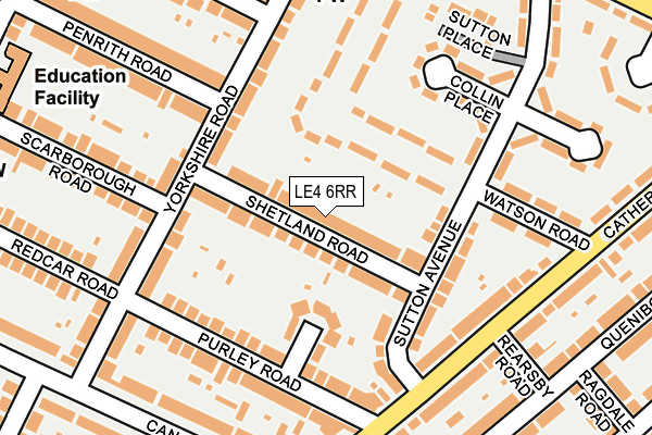 LE4 6RR map - OS OpenMap – Local (Ordnance Survey)