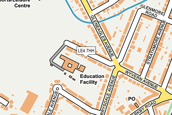 LE4 7HH map - OS OpenMap – Local (Ordnance Survey)