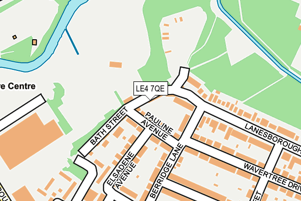 LE4 7QE map - OS OpenMap – Local (Ordnance Survey)
