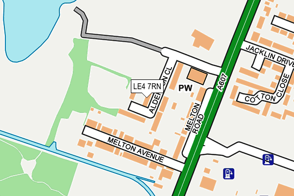 LE4 7RN map - OS OpenMap – Local (Ordnance Survey)