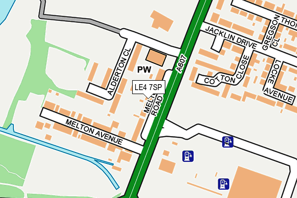 LE4 7SP map - OS OpenMap – Local (Ordnance Survey)