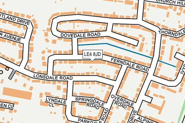 Map of VP SERVICES(LEICESTER) LTD at local scale