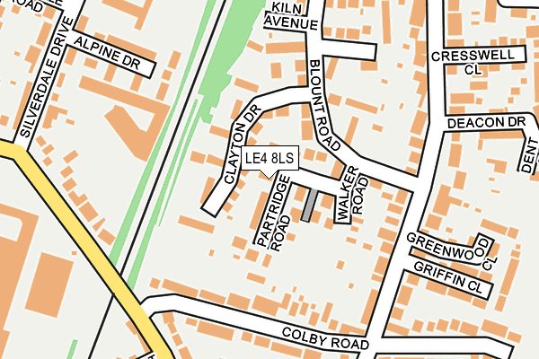 LE4 8LS map - OS OpenMap – Local (Ordnance Survey)