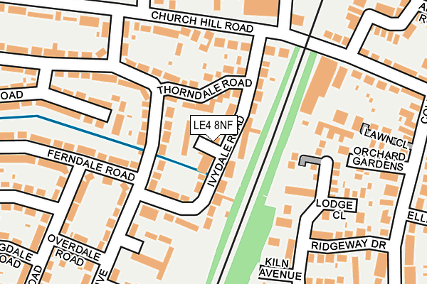 LE4 8NF map - OS OpenMap – Local (Ordnance Survey)