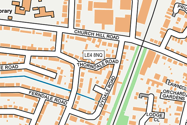 LE4 8NQ map - OS OpenMap – Local (Ordnance Survey)