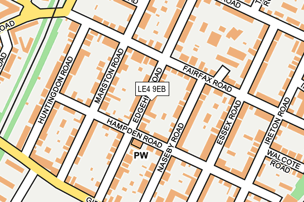 LE4 9EB map - OS OpenMap – Local (Ordnance Survey)