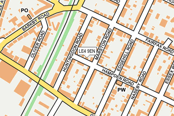 LE4 9EN map - OS OpenMap – Local (Ordnance Survey)