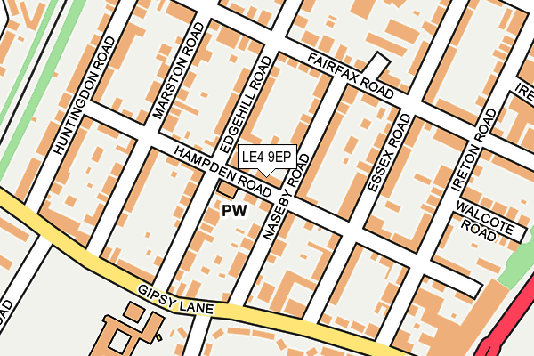 LE4 9EP map - OS OpenMap – Local (Ordnance Survey)