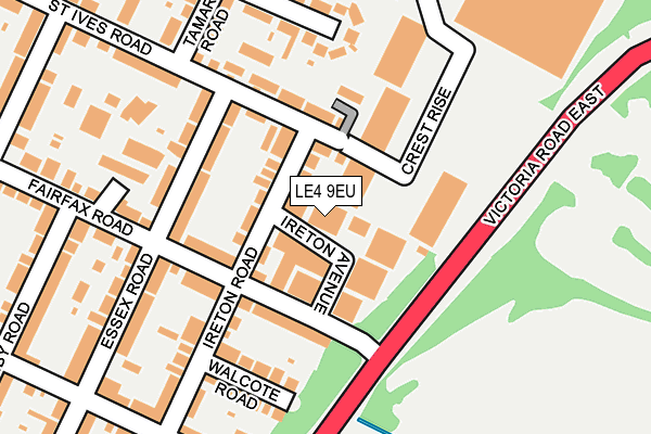 LE4 9EU map - OS OpenMap – Local (Ordnance Survey)