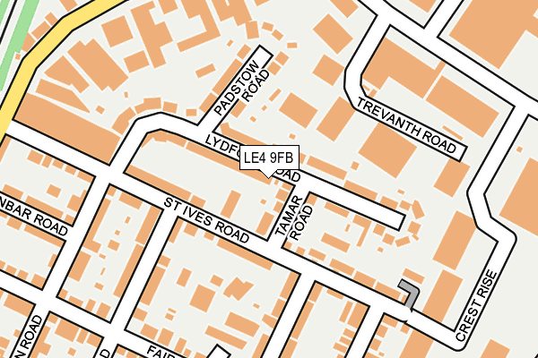 LE4 9FB map - OS OpenMap – Local (Ordnance Survey)