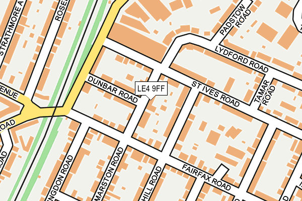 LE4 9FF map - OS OpenMap – Local (Ordnance Survey)