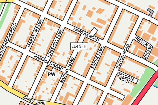LE4 9FH map - OS OpenMap – Local (Ordnance Survey)