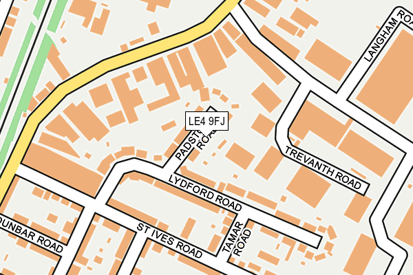 LE4 9FJ map - OS OpenMap – Local (Ordnance Survey)