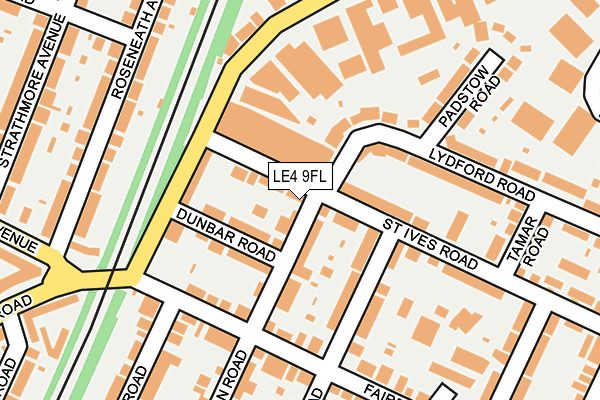 LE4 9FL map - OS OpenMap – Local (Ordnance Survey)