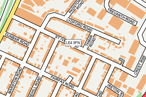 LE4 9FN map - OS OpenMap – Local (Ordnance Survey)