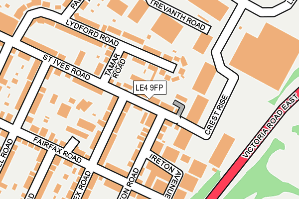 LE4 9FP map - OS OpenMap – Local (Ordnance Survey)